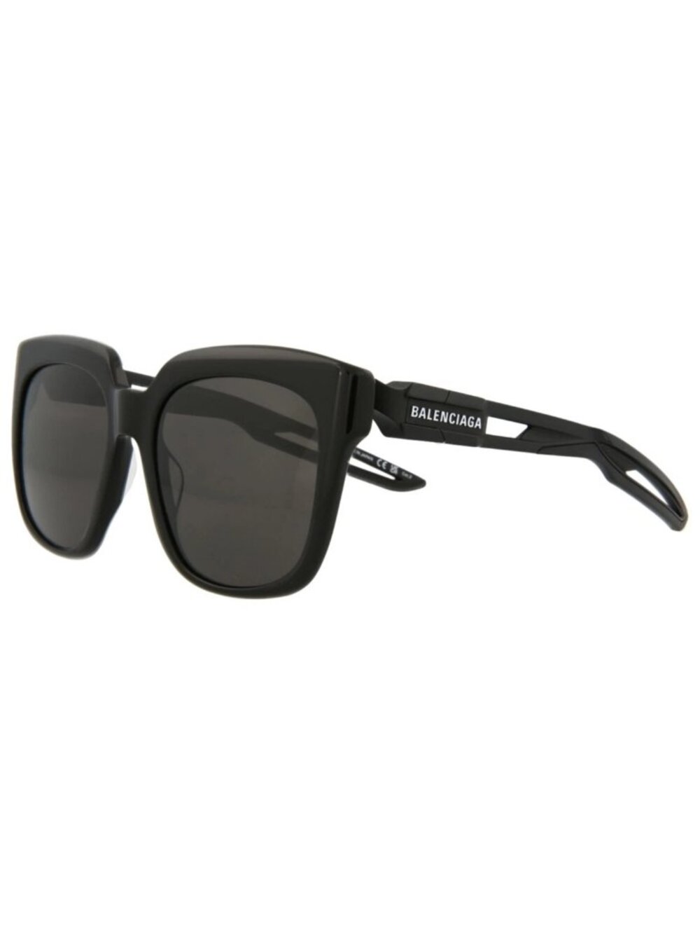 New Balenciaga Women's Sunglasses Square Rectangle Acetate Frame Unisex Black